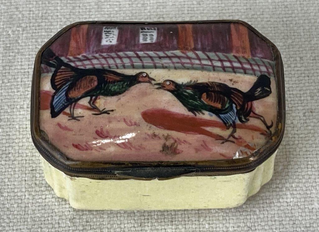 Antique Staffordshire Enamel Snuff Box - 2