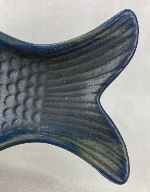 Nancy Patterson Lamb Fish Serving Platter Iron Mountain Pottery - 4