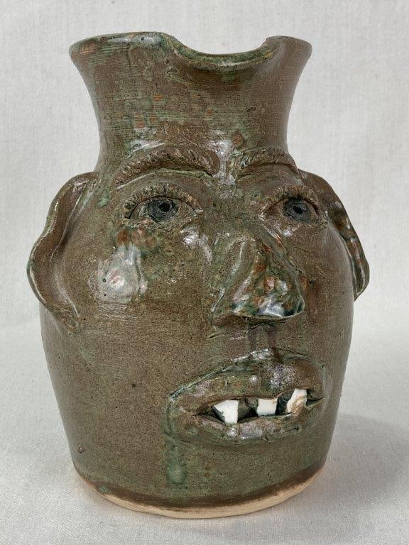 Bobby Ferguson Stoneware Face Pitcher (1 of 11)
