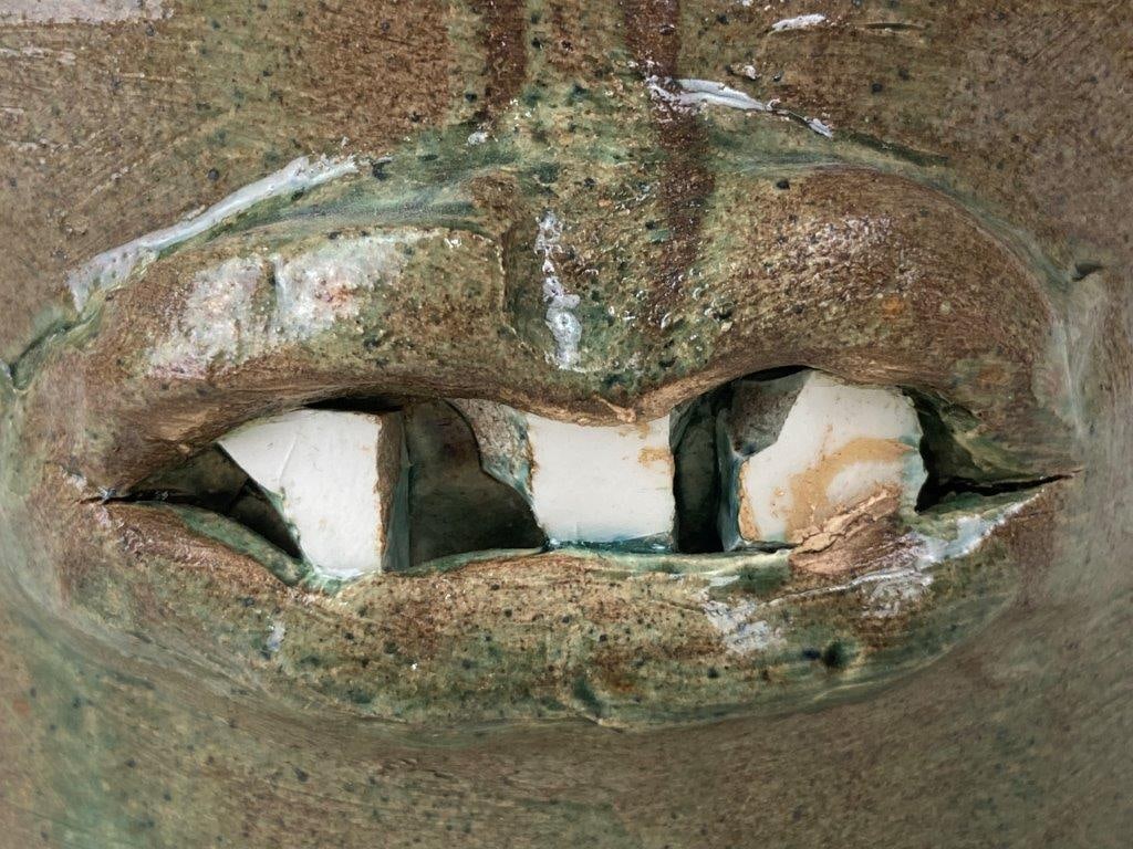 Bobby Ferguson Stoneware Face Pitcher - 5