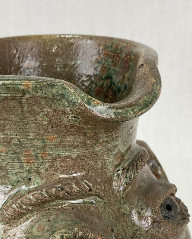 Bobby Ferguson Stoneware Face Pitcher - 6