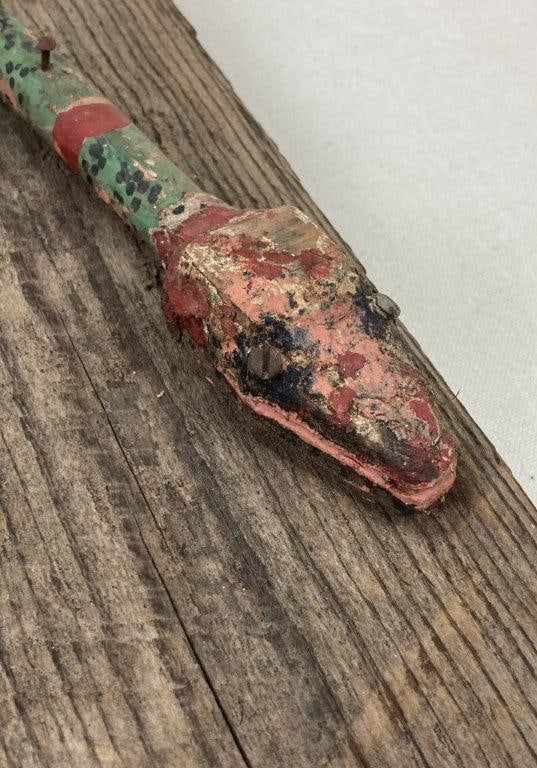 Polychrome Folk Art Snake - 2