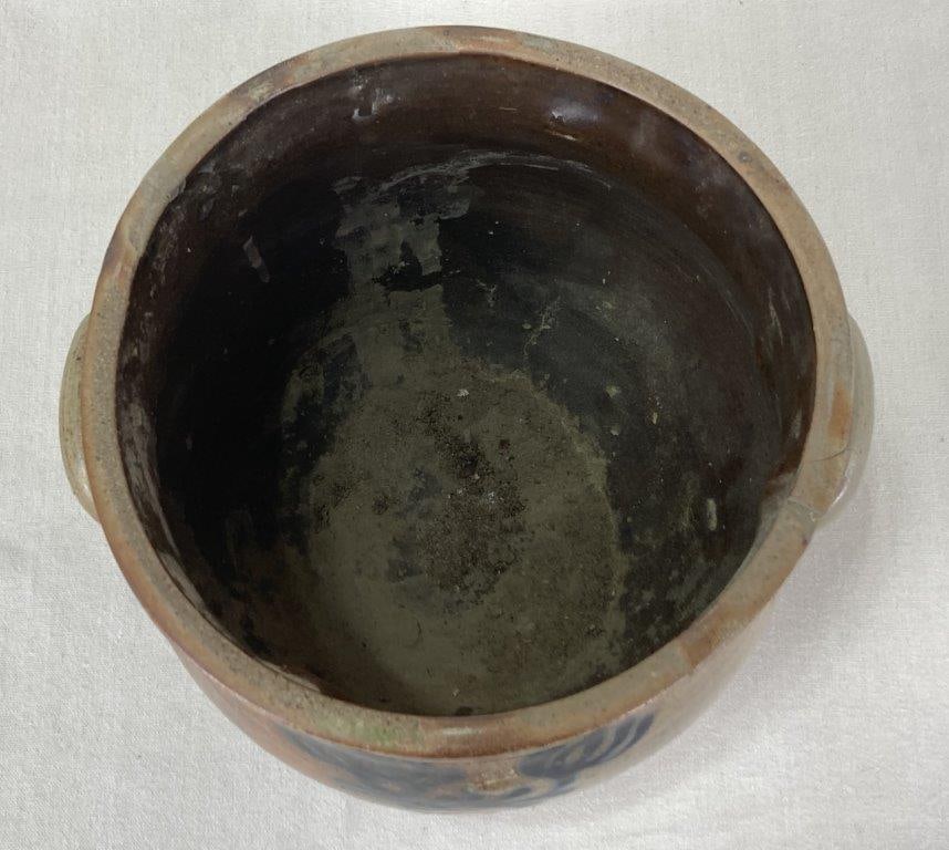19th Century Stoneware Crock with Cobalt Decoration - 2