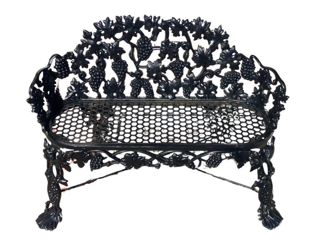 Antique Cast Iron Garden Bench - 2