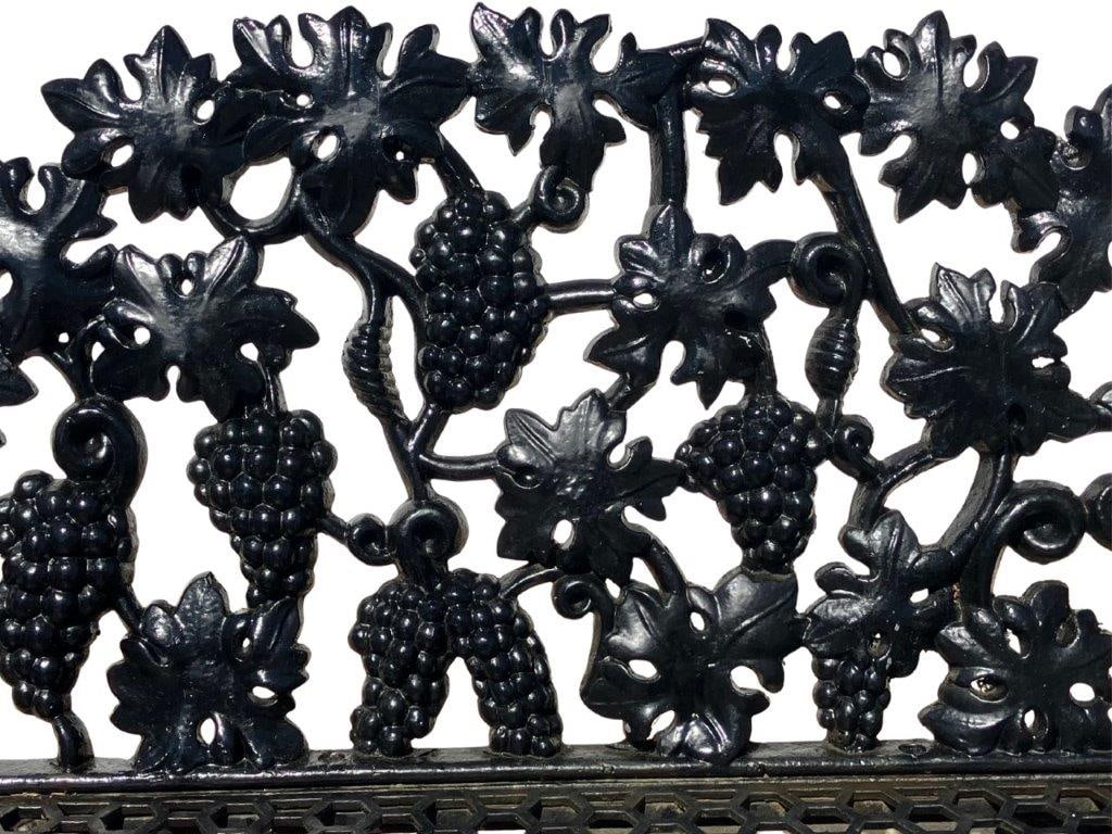 Antique Cast Iron Garden Bench - 3