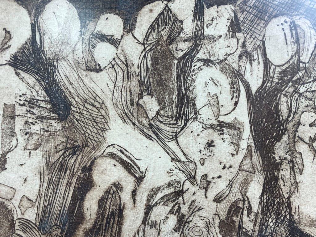 Sue Jester, The Crowd, Etching - 3