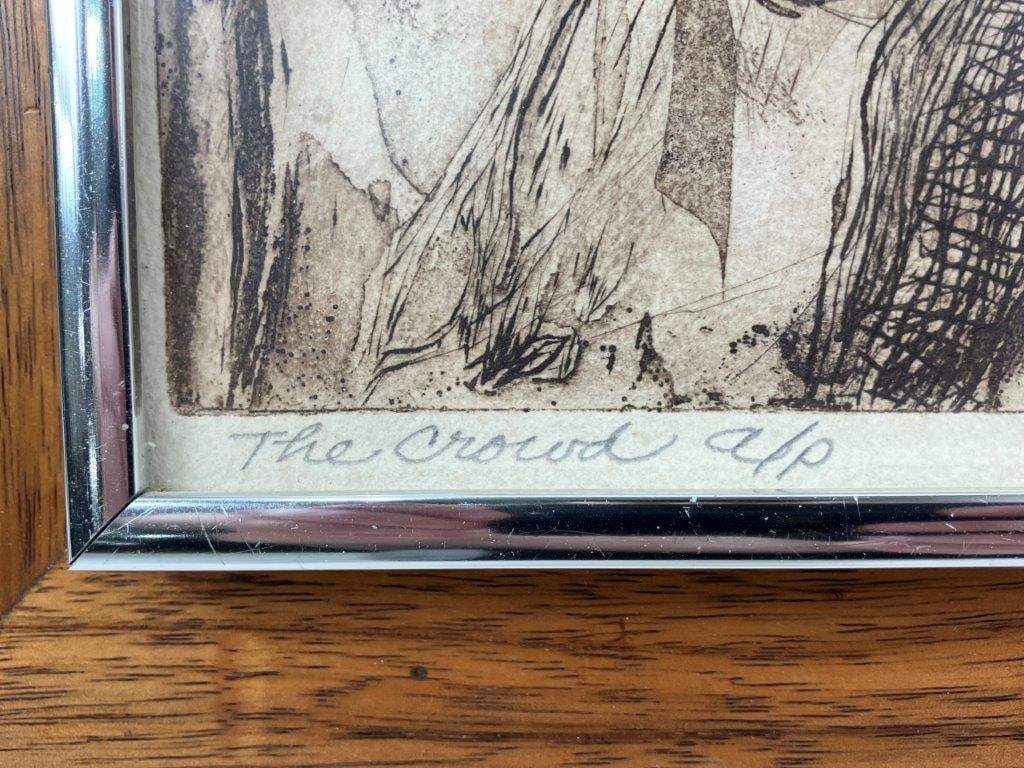 Sue Jester, The Crowd, Etching - 5