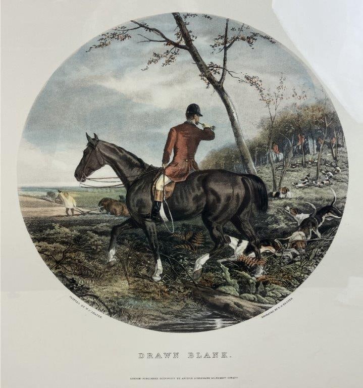 E.G. Hester Engraving, Equestrian Hunt - 2