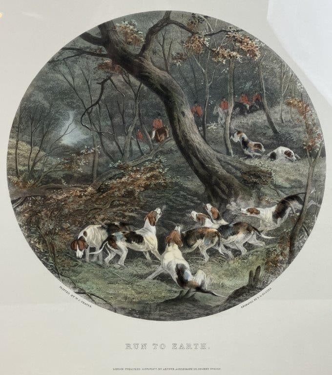 E.G. Hester Engraving, Run to Earth - 2