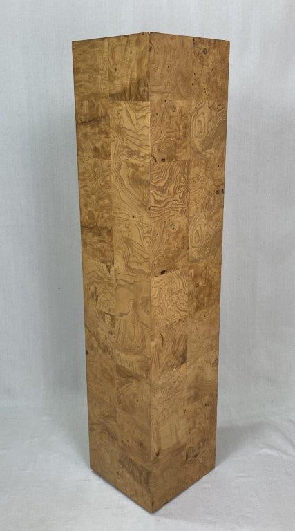 Milo Baughman Burled Wood Pedestal (1 of 6)