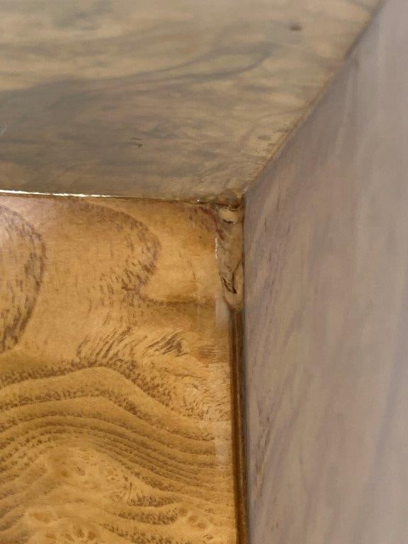 Milo Baughman Burled Wood Pedestal - 5