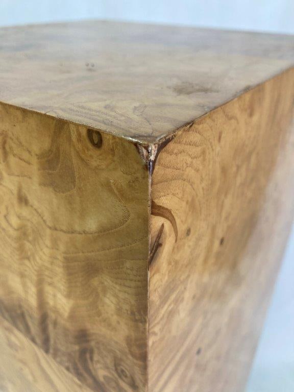 Milo Baughman Burled Wood Pedestal - 6