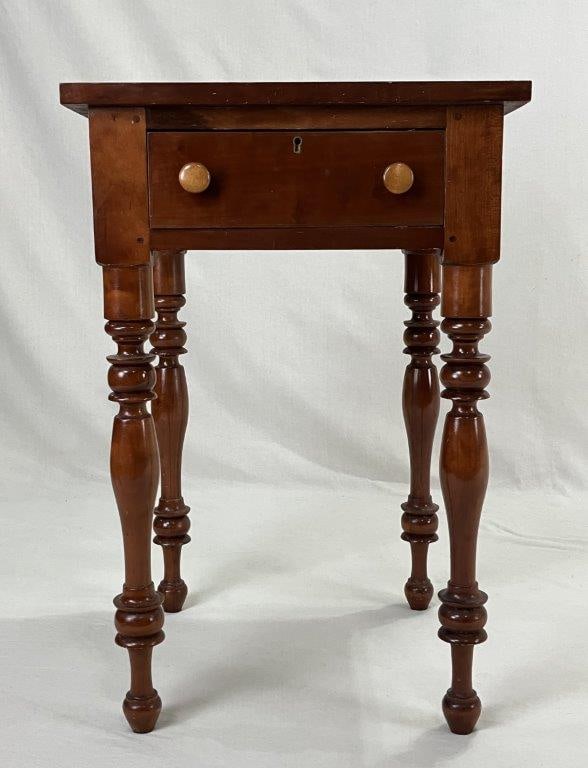 Cherry One-Drawer Stand - 4