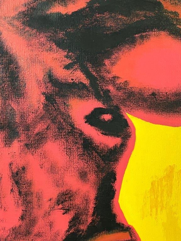 Cow Painting after Andy Warhol, Acrylic - 3