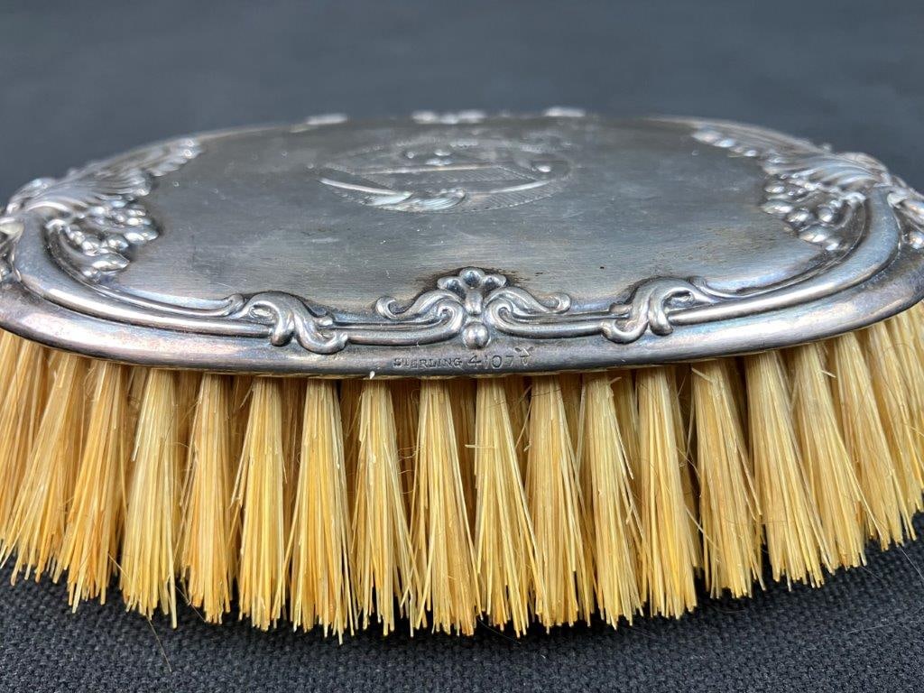 19th Century Sterling Silver Vanity Set - 10