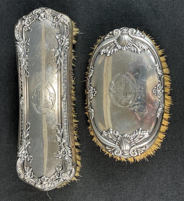 19th Century Sterling Silver Vanity Set - 6