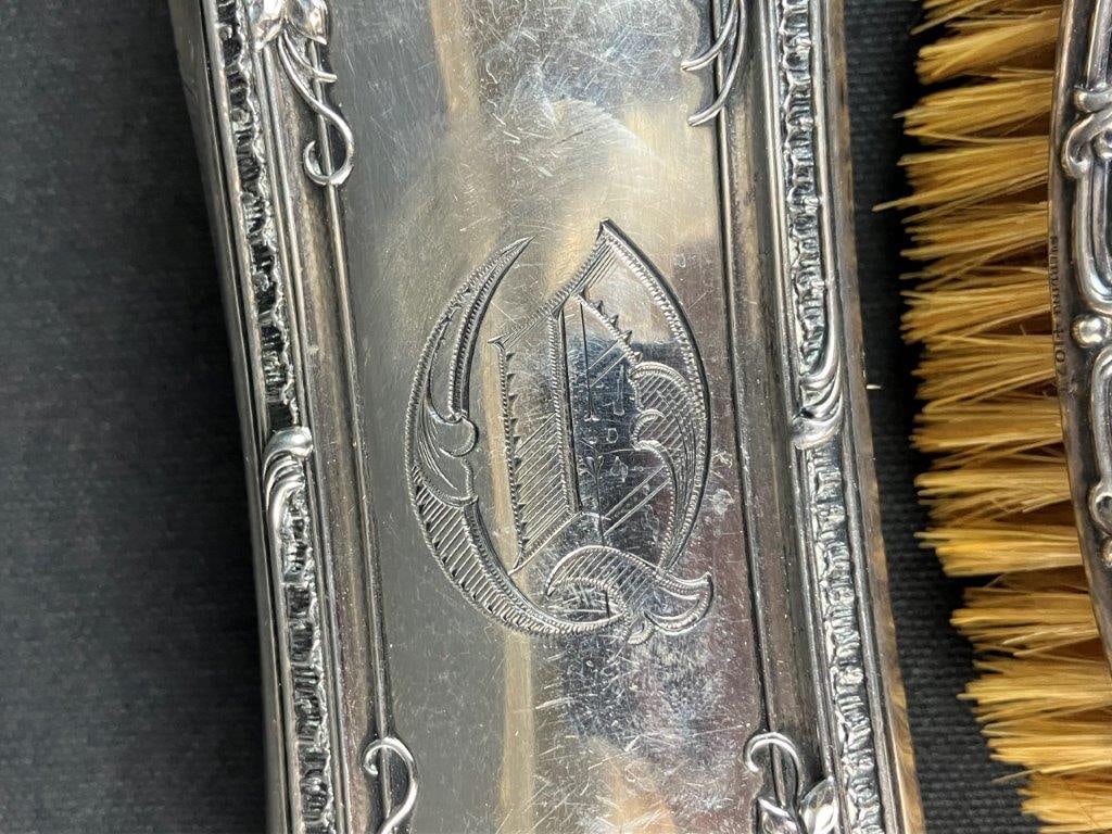 19th Century Sterling Silver Vanity Set - 7