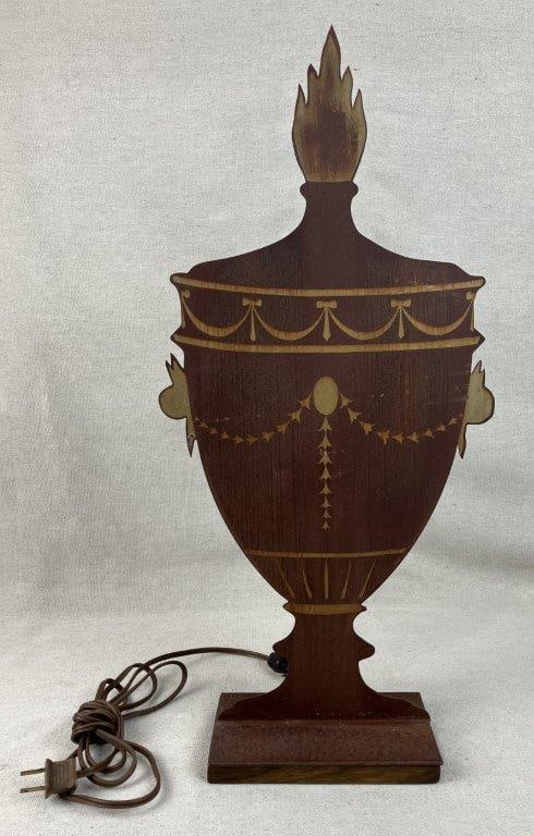 Neoclassical Style Metal Urn Lamp - 2