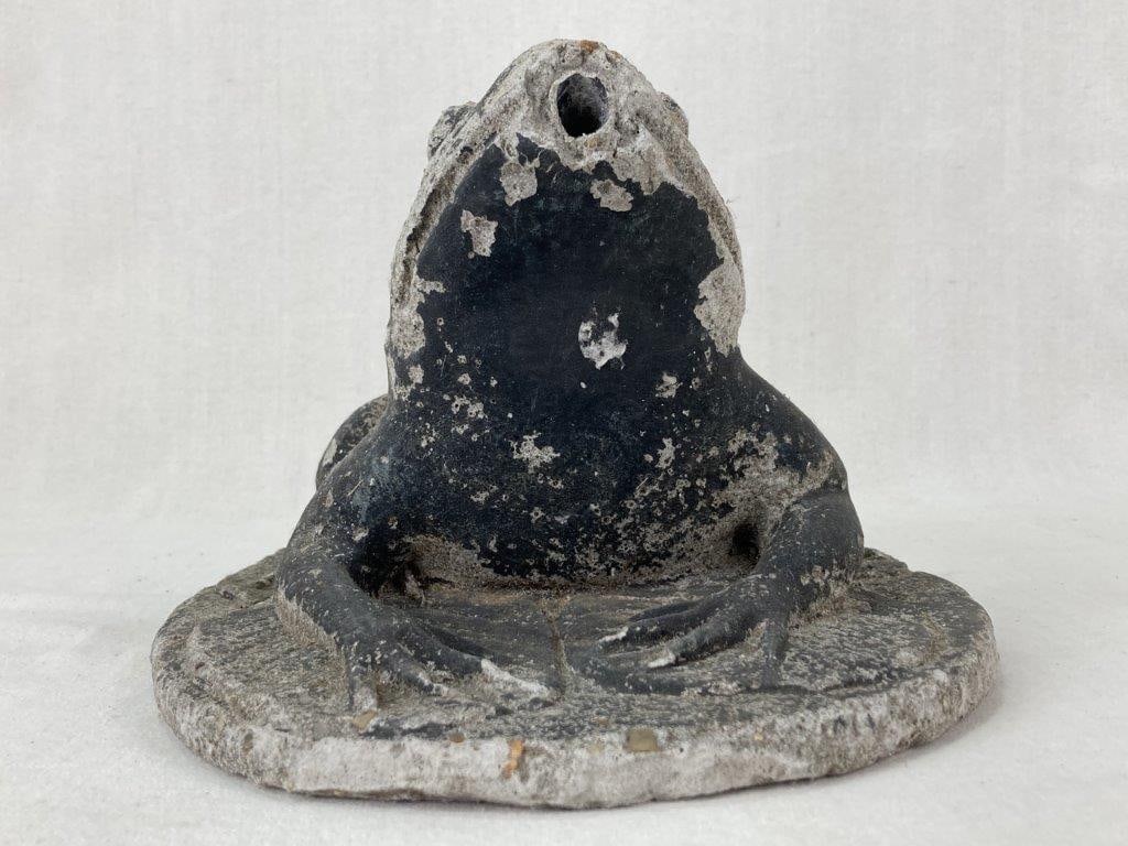 Cast Cement Garden Frog Statue - 2