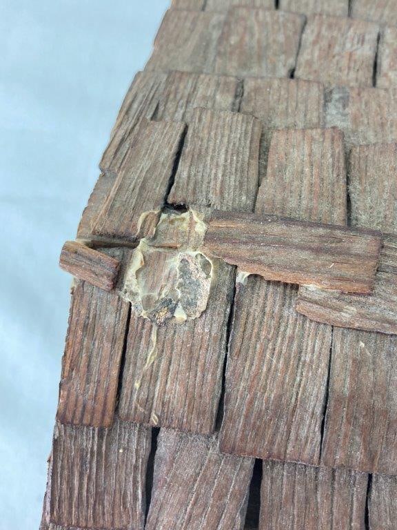 Folk Art Log Cabin Jewelry Box - 4