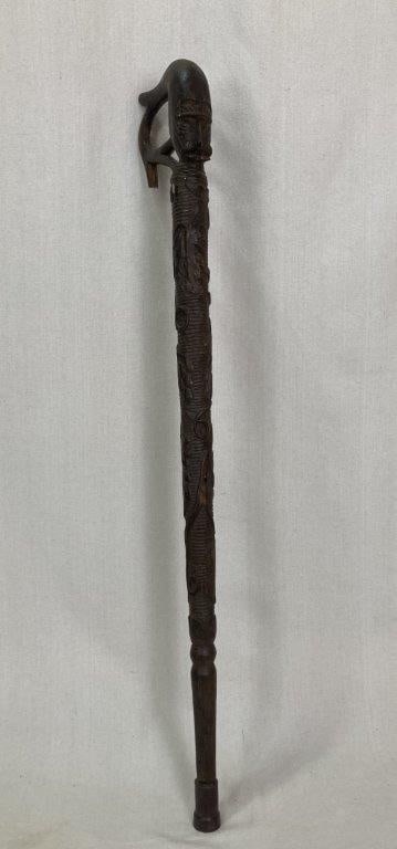 Folk Art Figural Cane - 2
