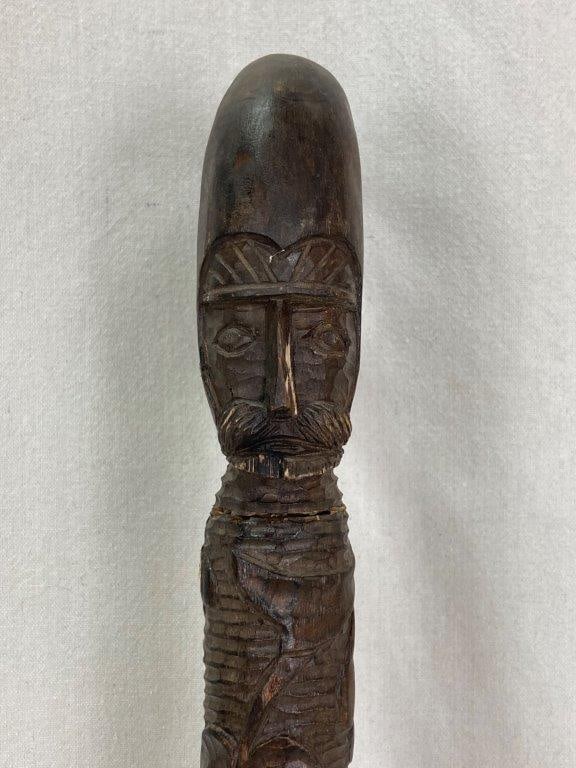 Folk Art Figural Cane - 3