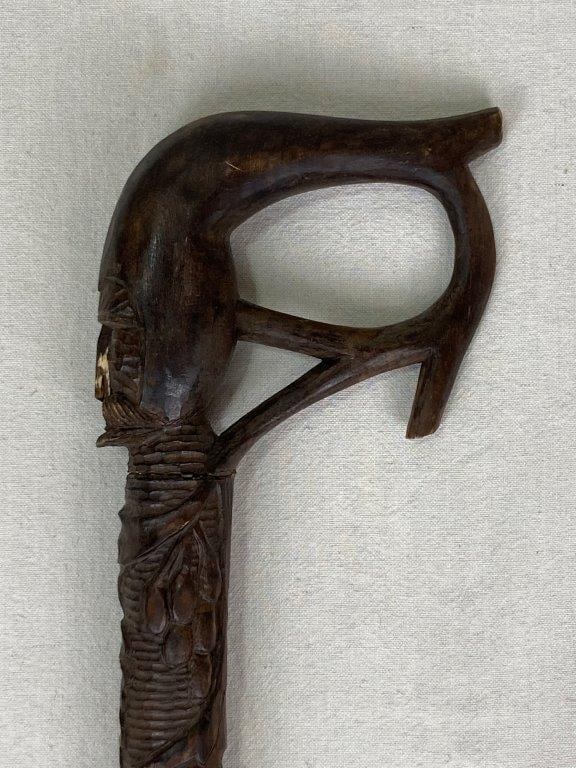 Folk Art Figural Cane - 6
