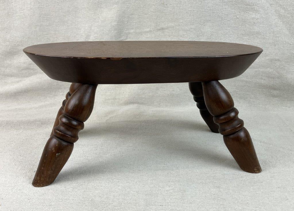 Walnut Footstool - 2