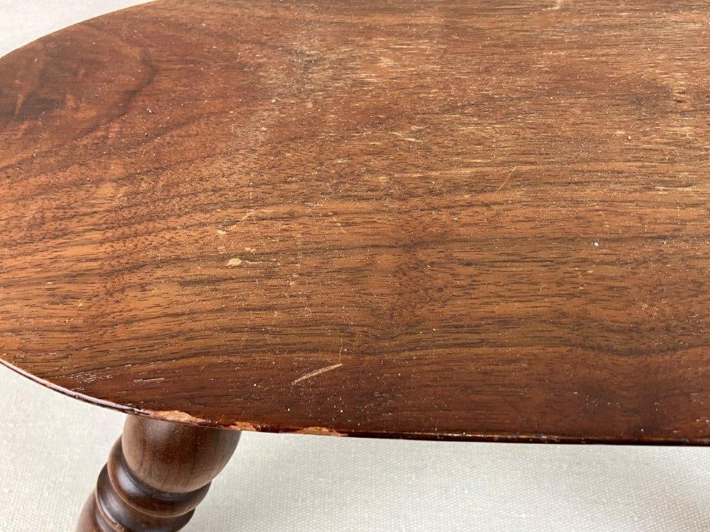 Walnut Footstool - 4