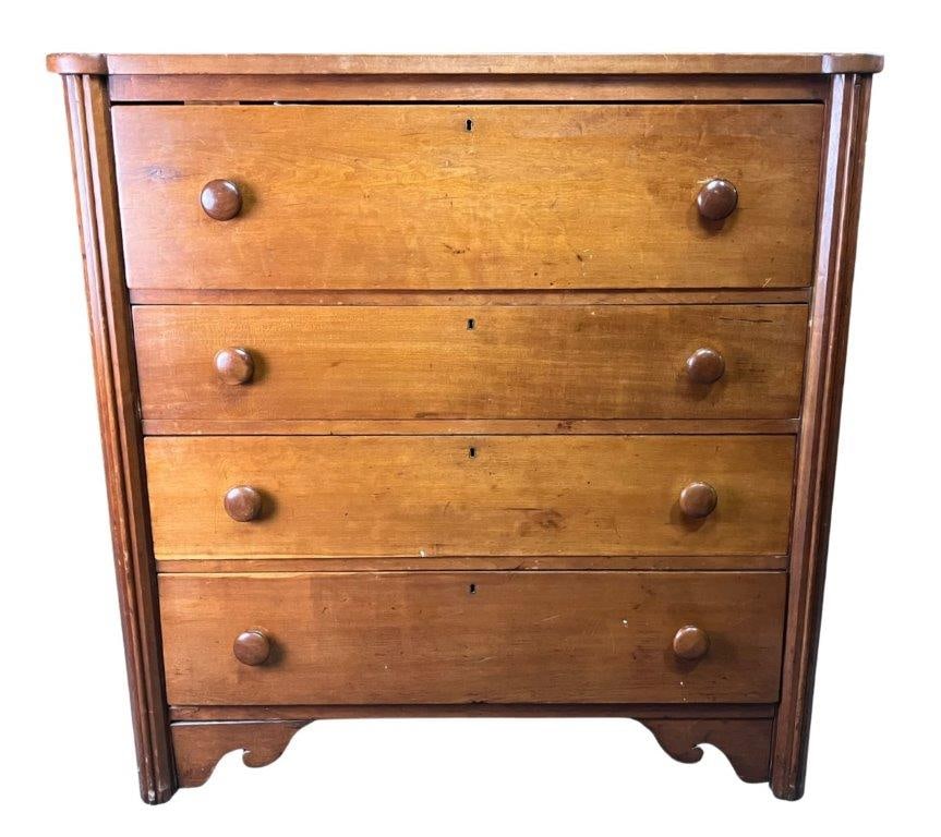 19th Century Cherry Country Chest (1 of 10)