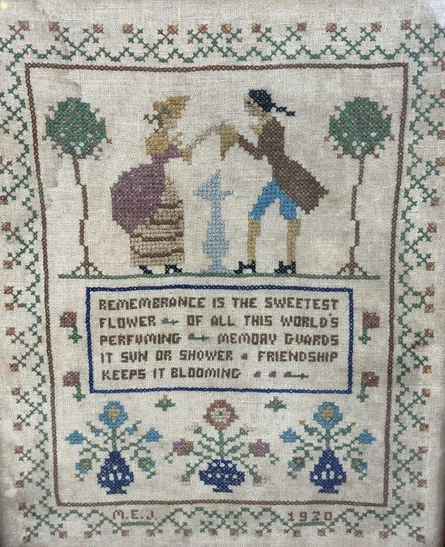 Early 20th Century Needlepoint Sampler - 2