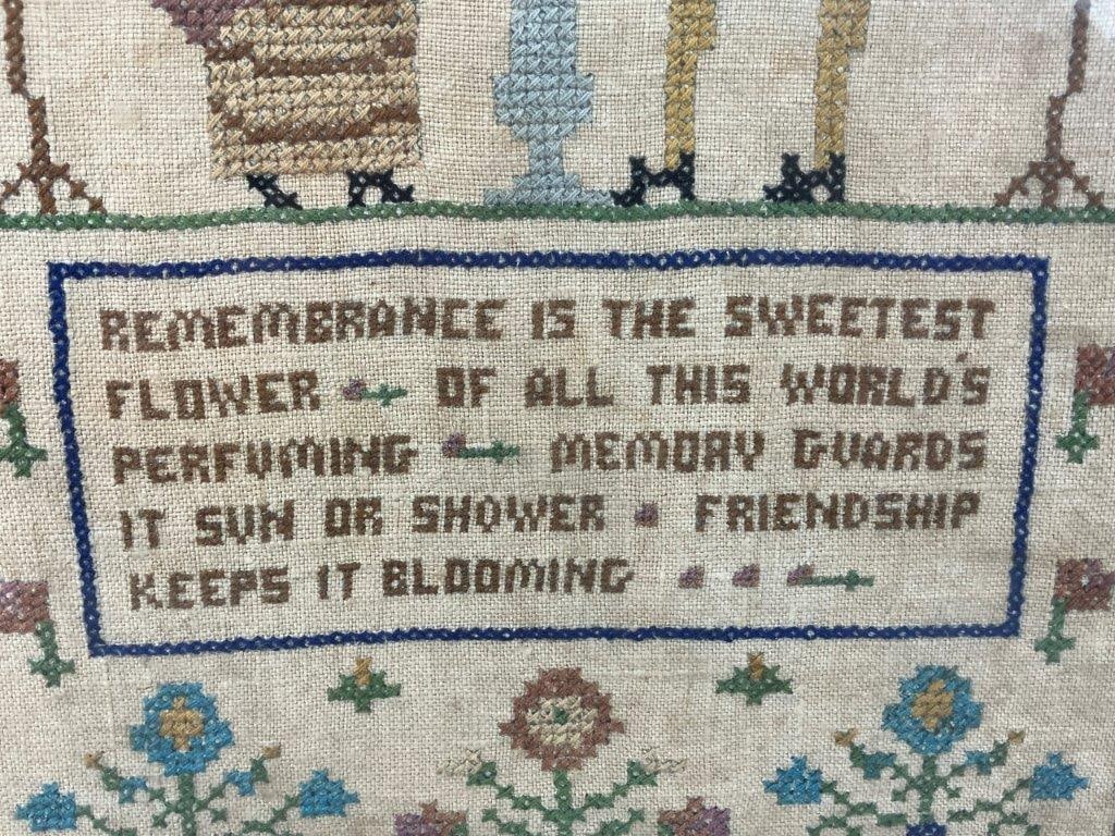 Early 20th Century Needlepoint Sampler - 4