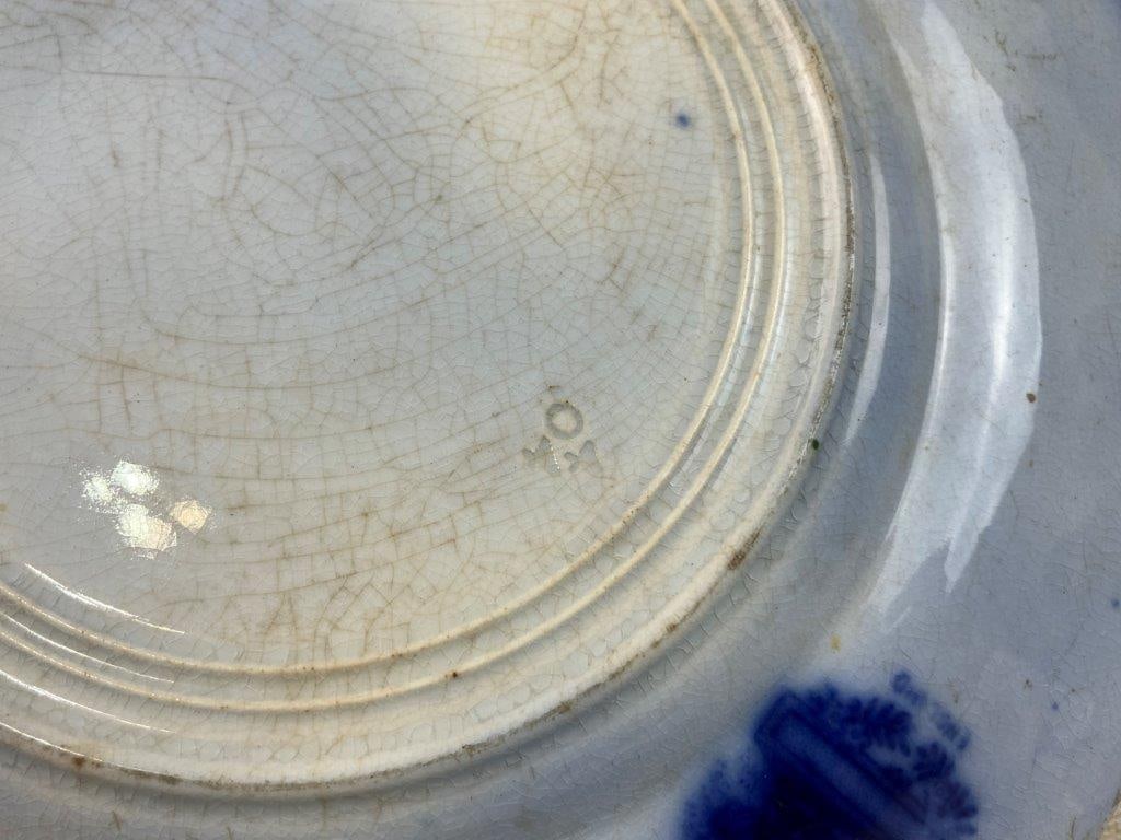 Ridgways Flow Blue Rabbit Plate - 7