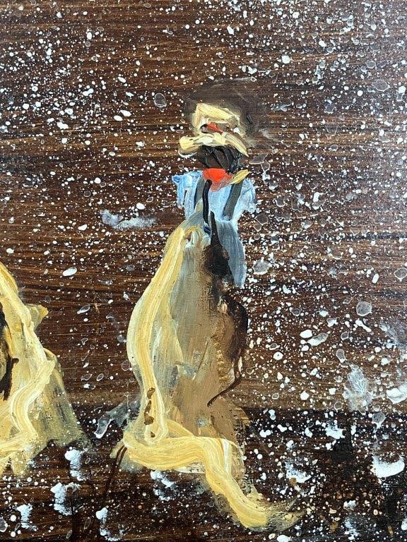 Louise Pennington, Black Americana Southern Folk Art, Oil Painting - 3