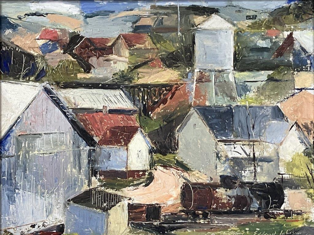 Edward Johonson, Abstract Landscape, Oil Painting - 2