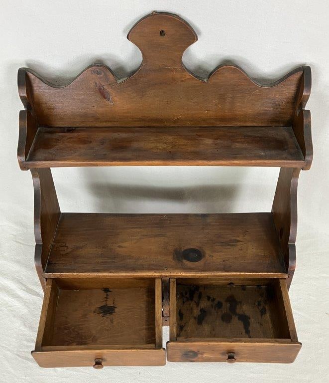 Country Pine Wall Shelf - 2