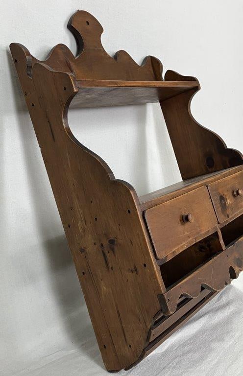 Country Pine Wall Shelf - 4
