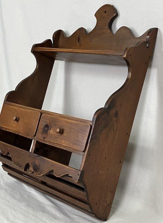 Country Pine Wall Shelf - 5