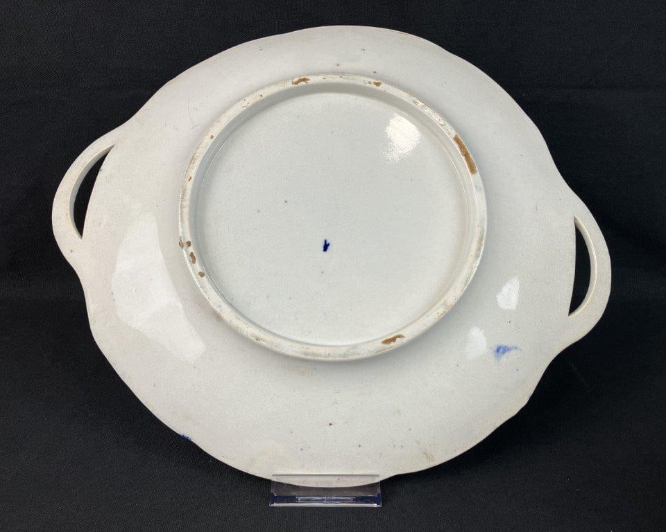 J. Wedgwood Blue and White Ironstone Plate and Additional Plate - 5