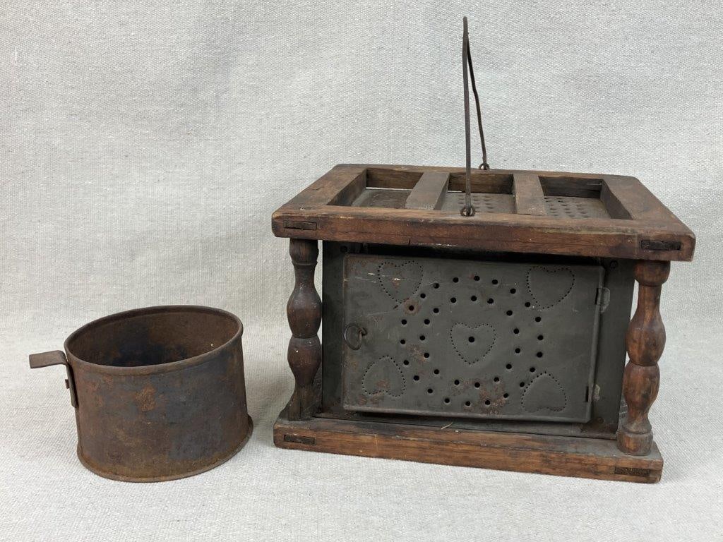Antique Punched Tin Foot Warmer (1 of 14)