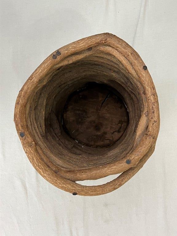 Folk Art Twisted Vine Cane Stand - 2
