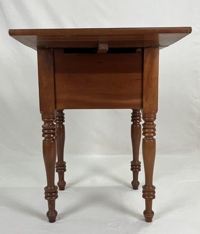 Mahogany Two Drawer Drop-Leaf Stand - 5