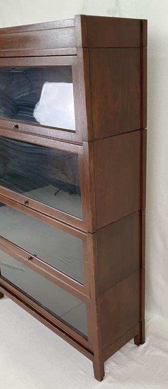Mahogany Four-Section Lawyerâ€™s Bookcase - 5