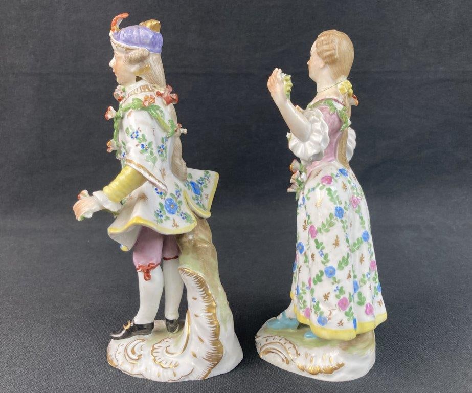 Carl Thieme Dresden Porcelain Figures - 2