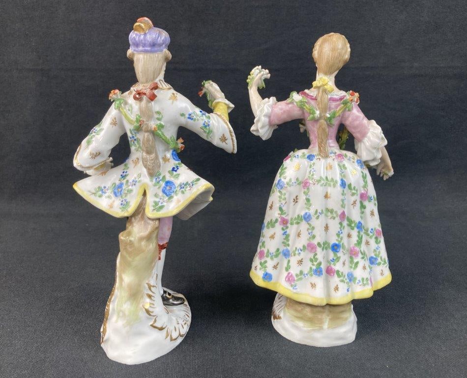 Carl Thieme Dresden Porcelain Figures - 3