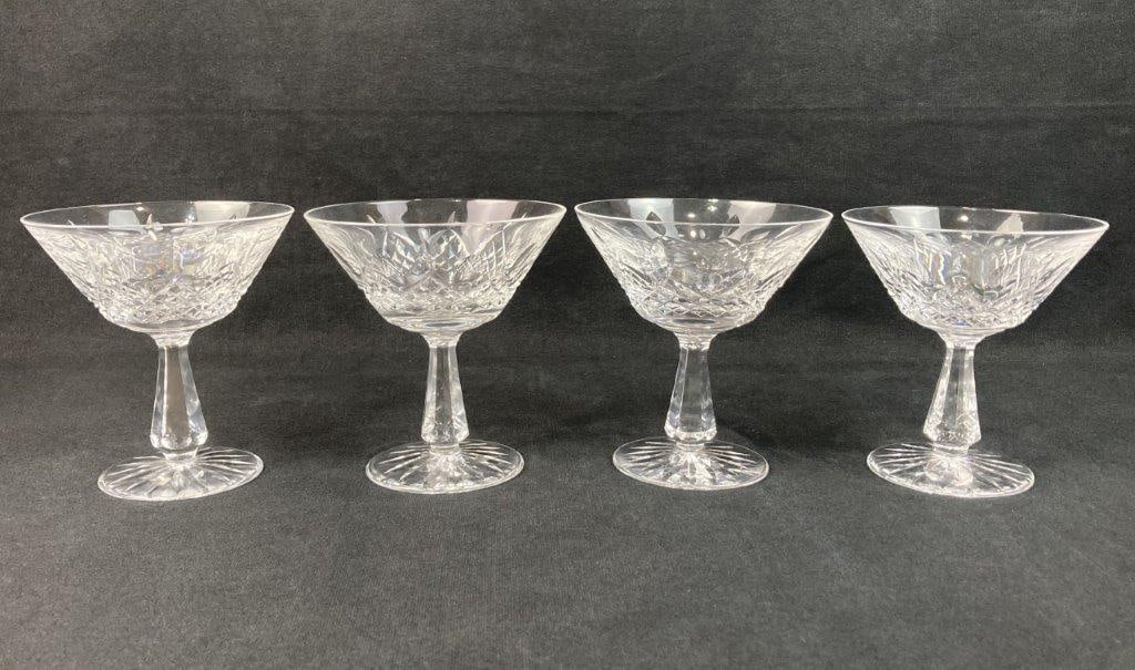Four Waterford Kenmare Tall Sherbet Glasses - 4