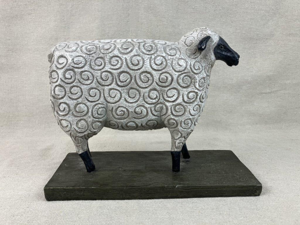 David Harden Folk Art Cast Sheep Sculpture - 2