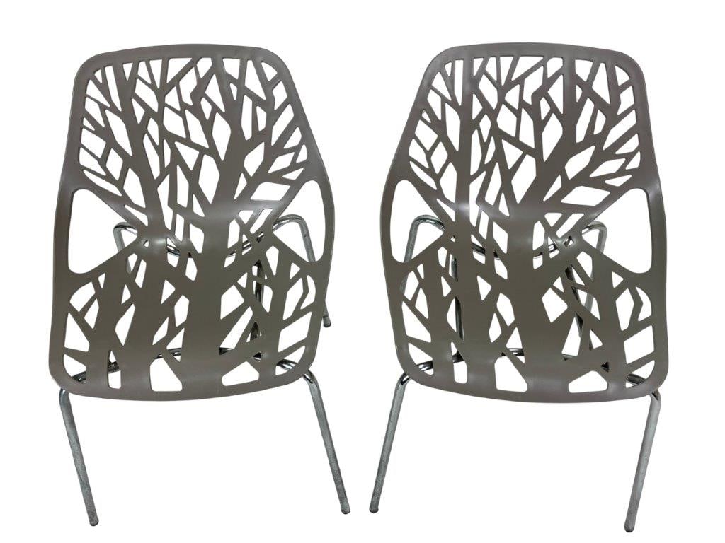 LeisureMod Asbury Stackable Chairs - 2