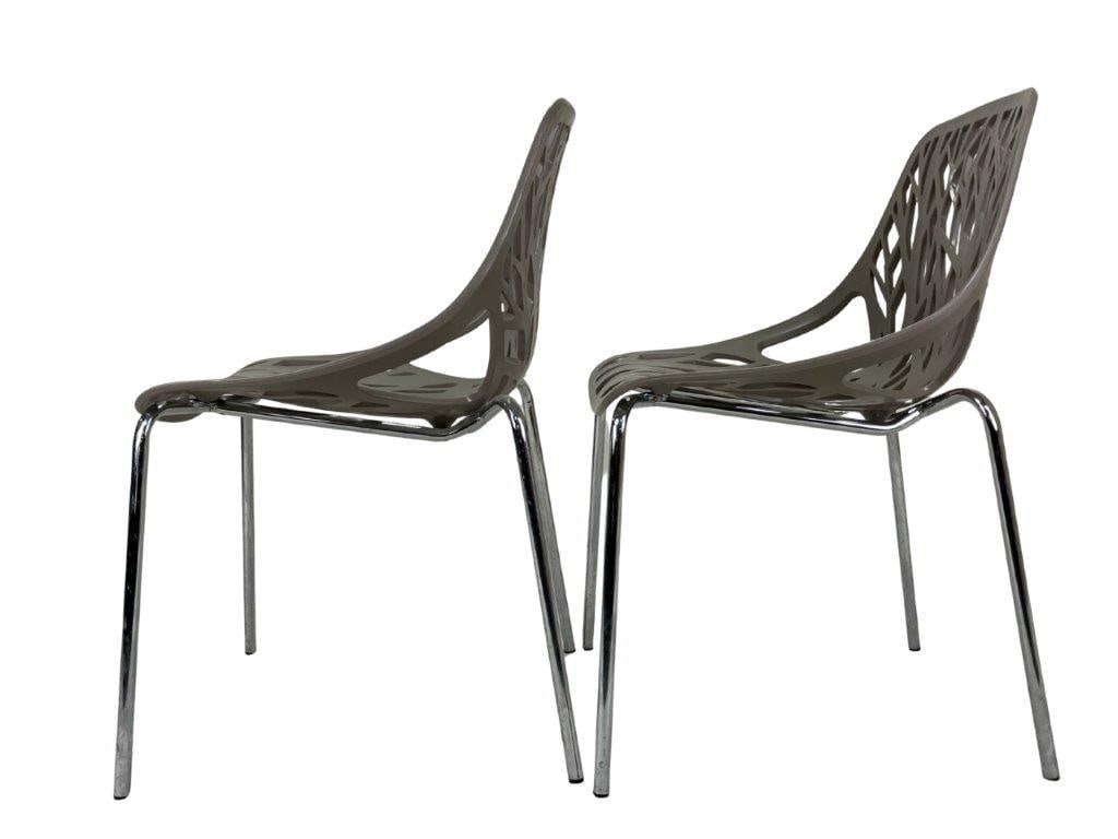 LeisureMod Asbury Stackable Chairs - 6