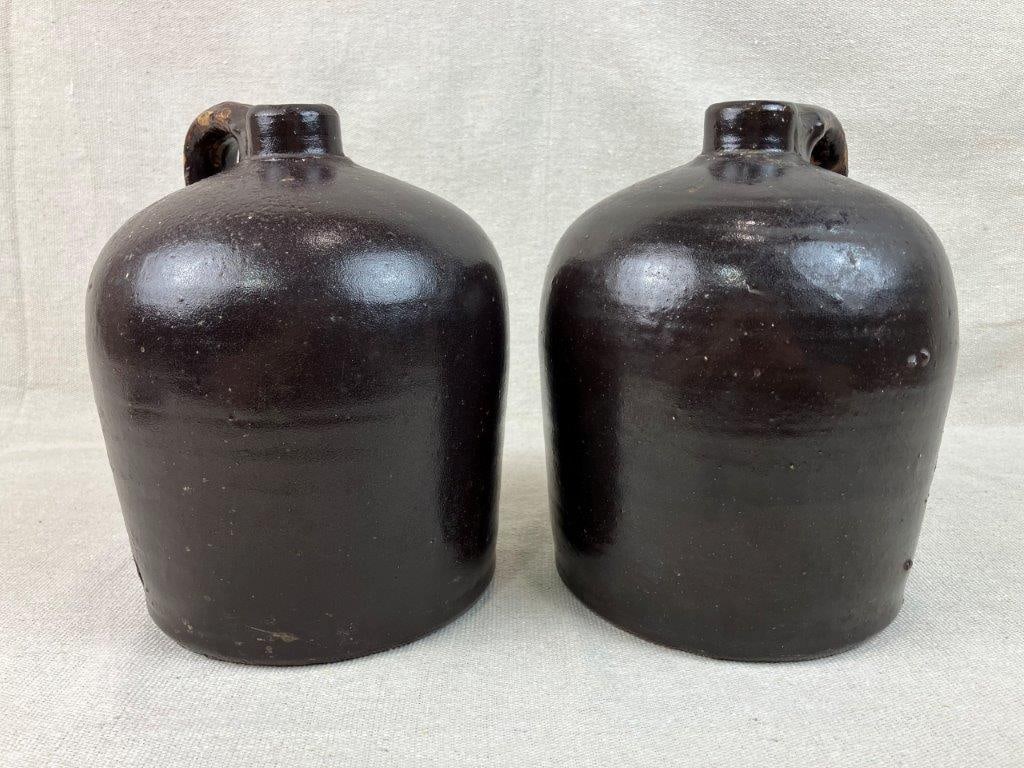 Two Albany Slip Stoneware Jugs - 2